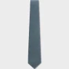 Aqua And Blue Rectangular Pattern Silk Tie