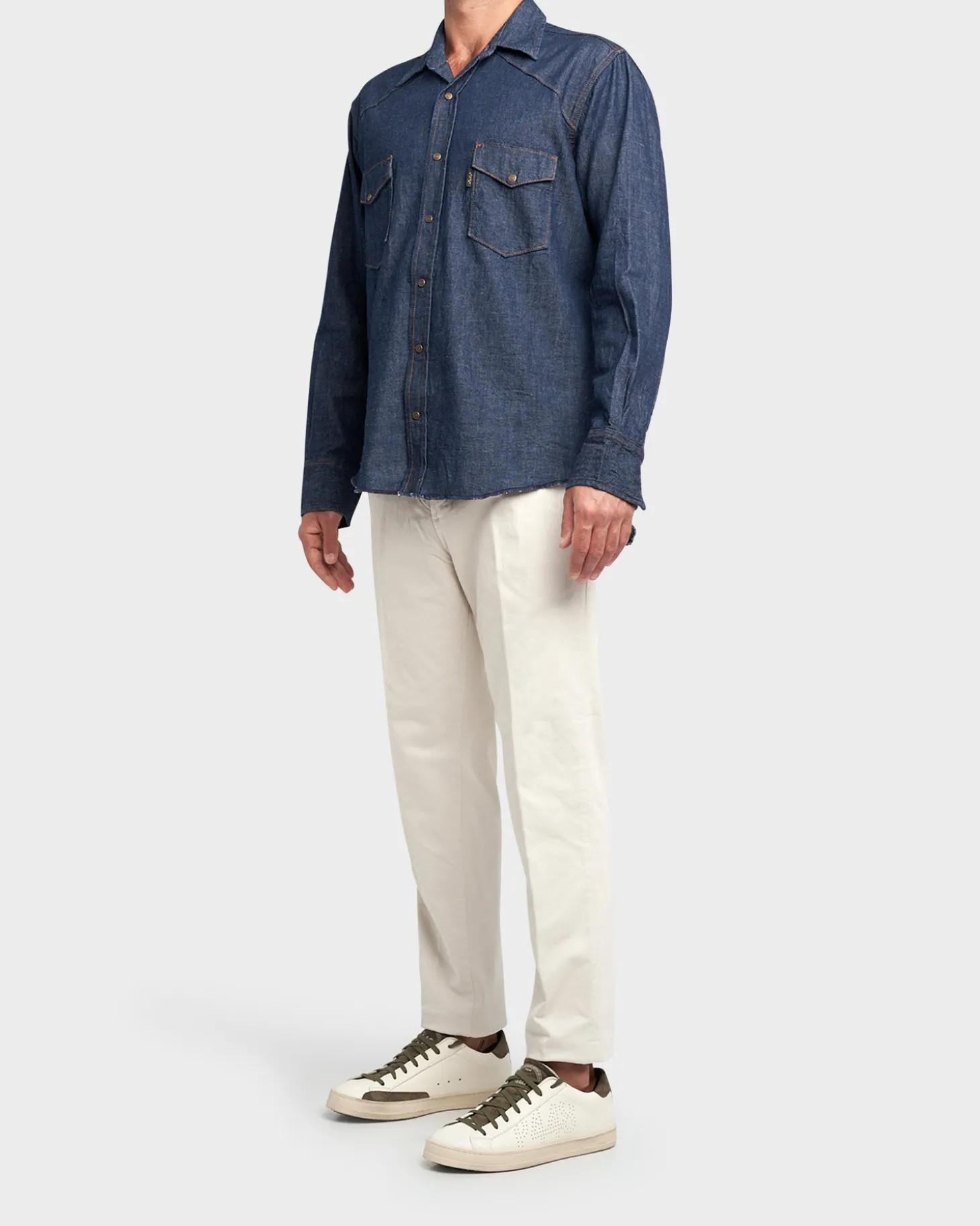 Beige Cotton Chinos