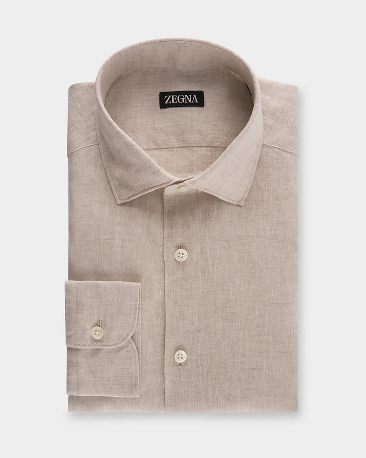 Beige Linen Shirt
