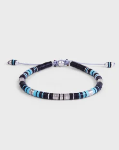 Black And Blue Rizon Silver Bracelet