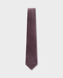 Black And Mauve Diamond Pattern Tie
