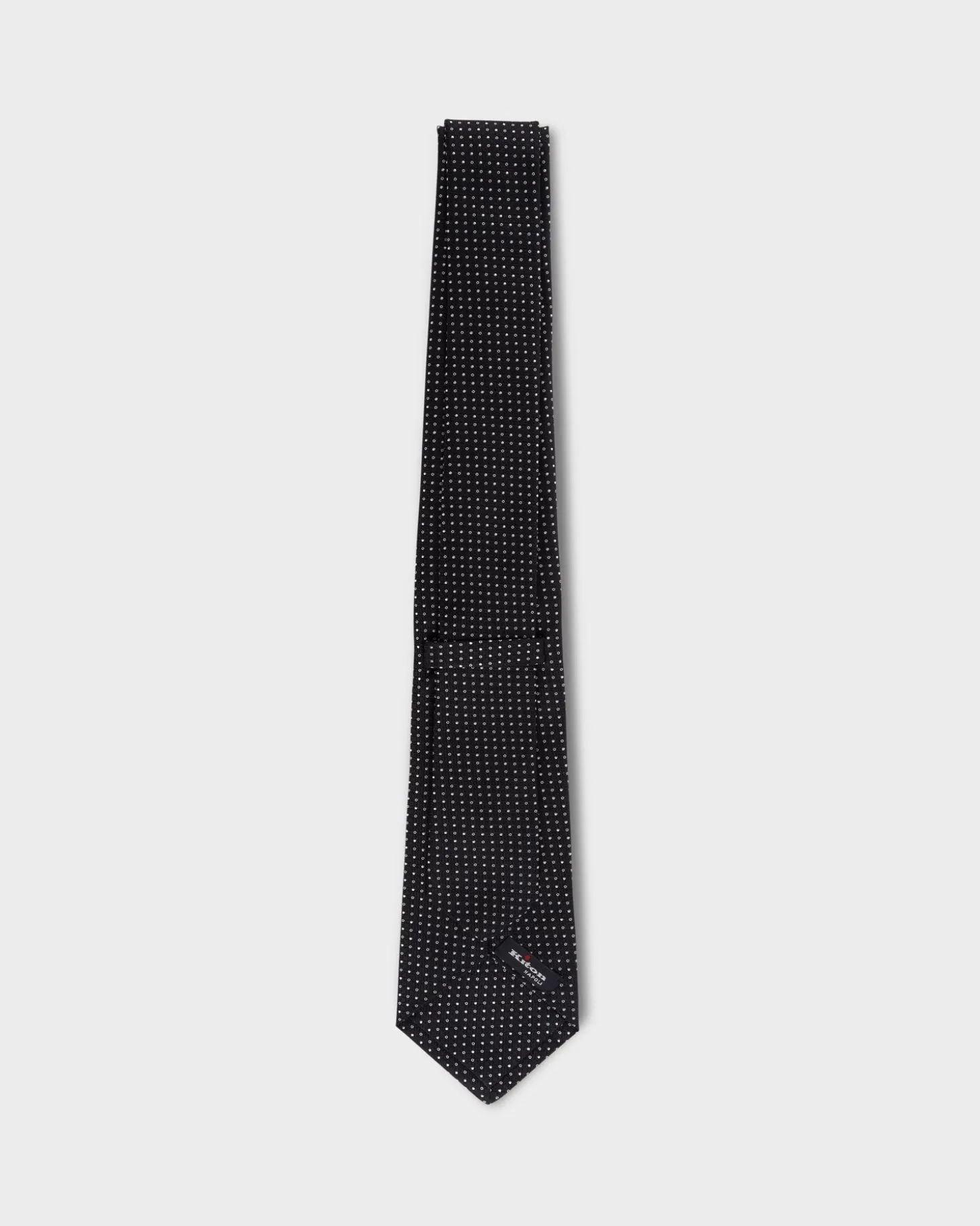 Black And White Dot Pattern Tie