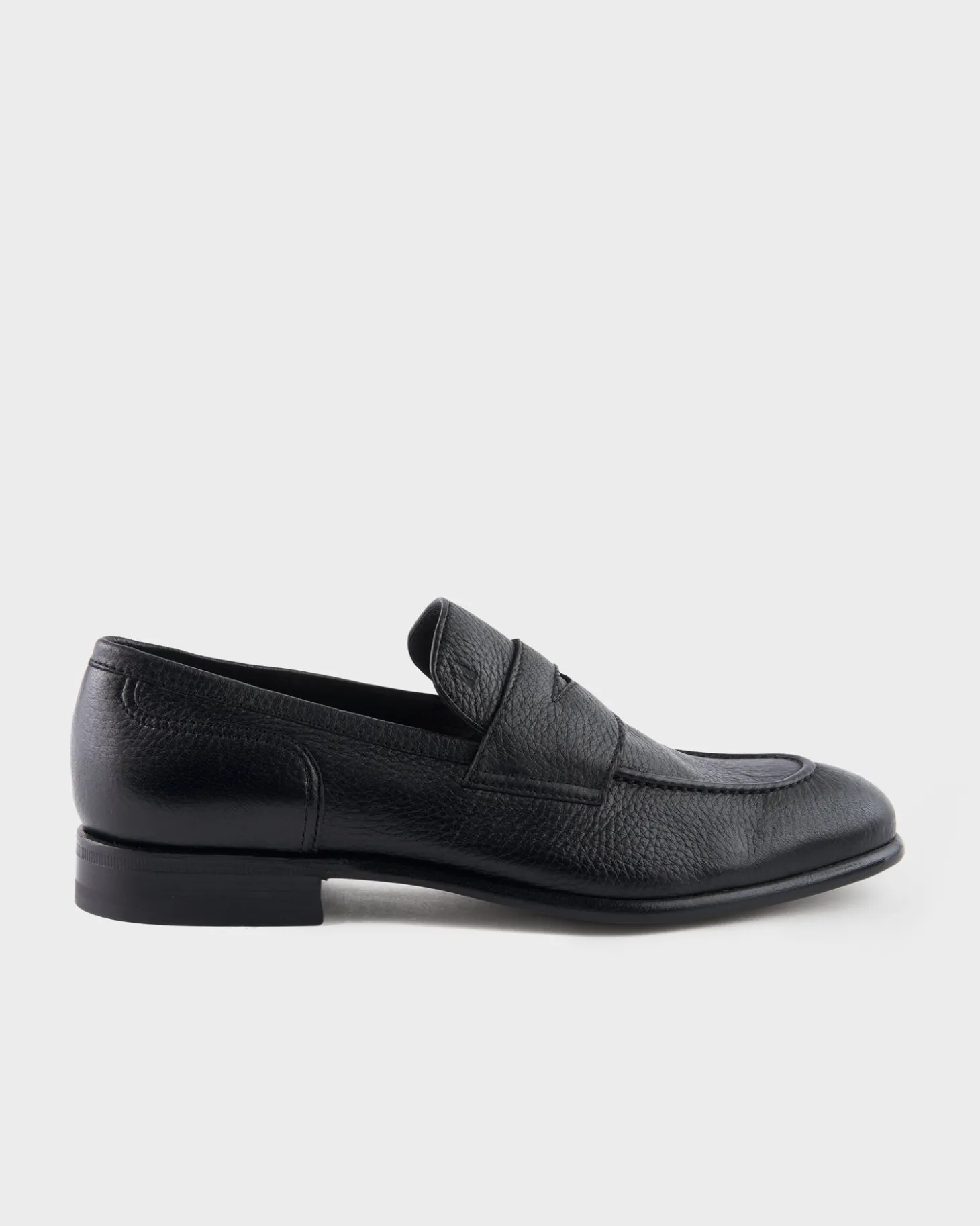 Black Belgrado Deerskin Loafer
