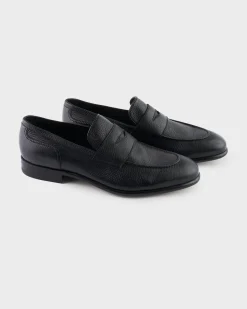 Black Belgrado Deerskin Loafer