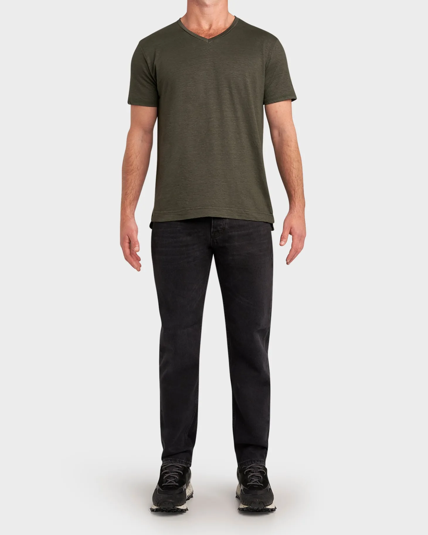 Black California Straight Leg Jeans