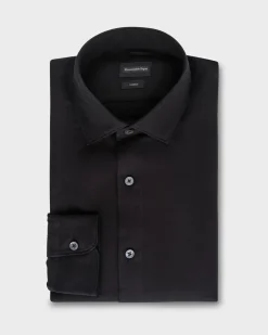 Black Cashco Twill Shirt
