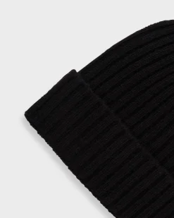Black Cashmere Beanie