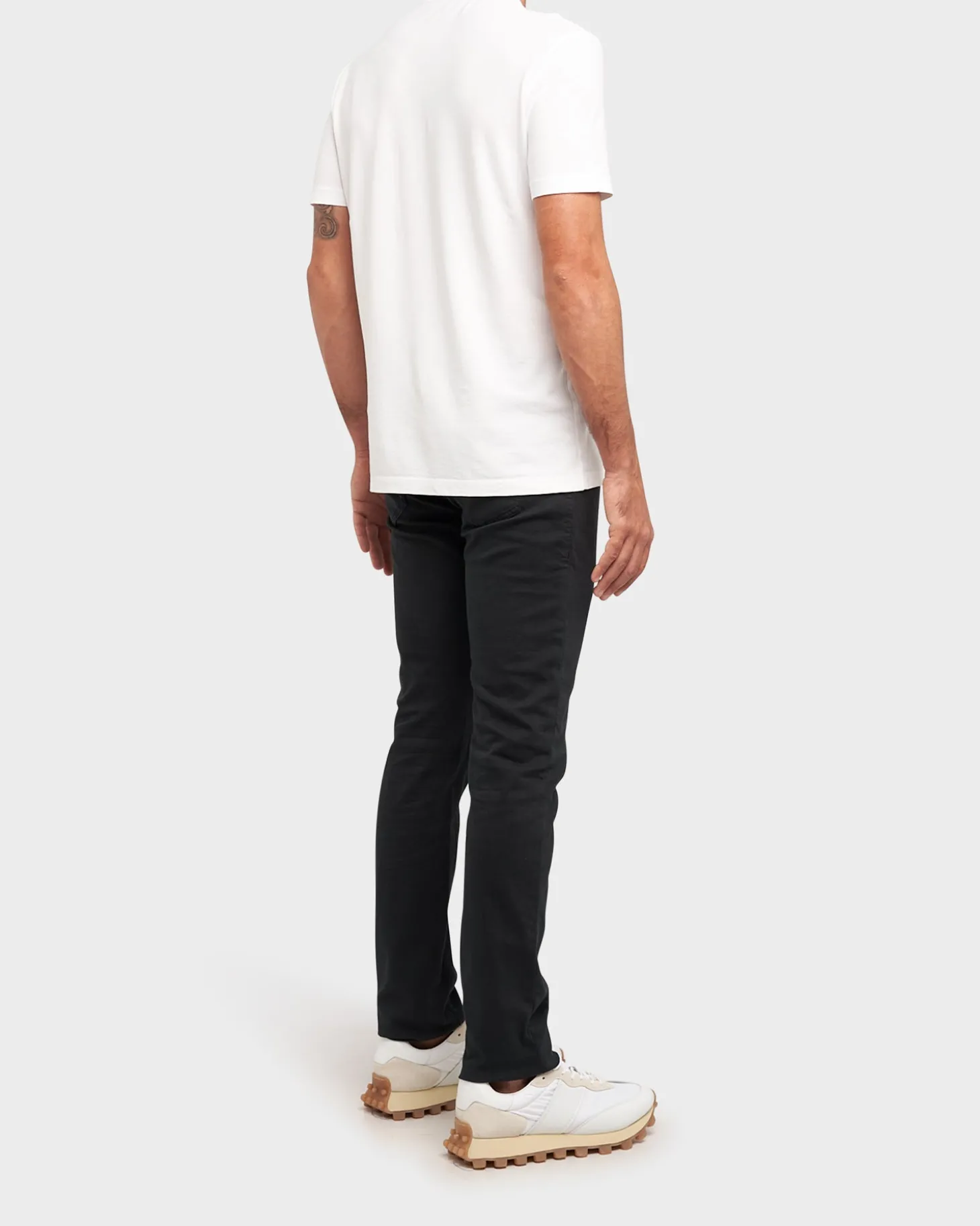 Black Cotton Stretch Slim Fit Denim Jeans