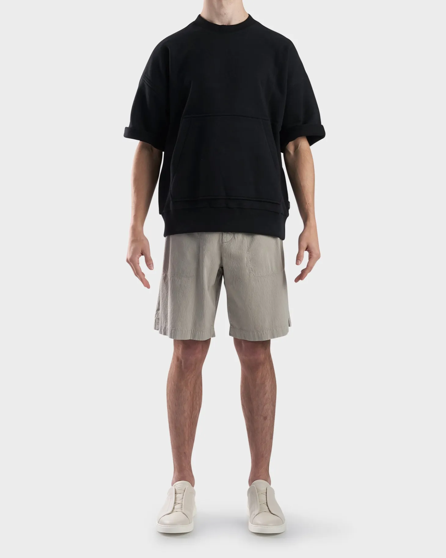 Black Fleece Front Pocket Shirt