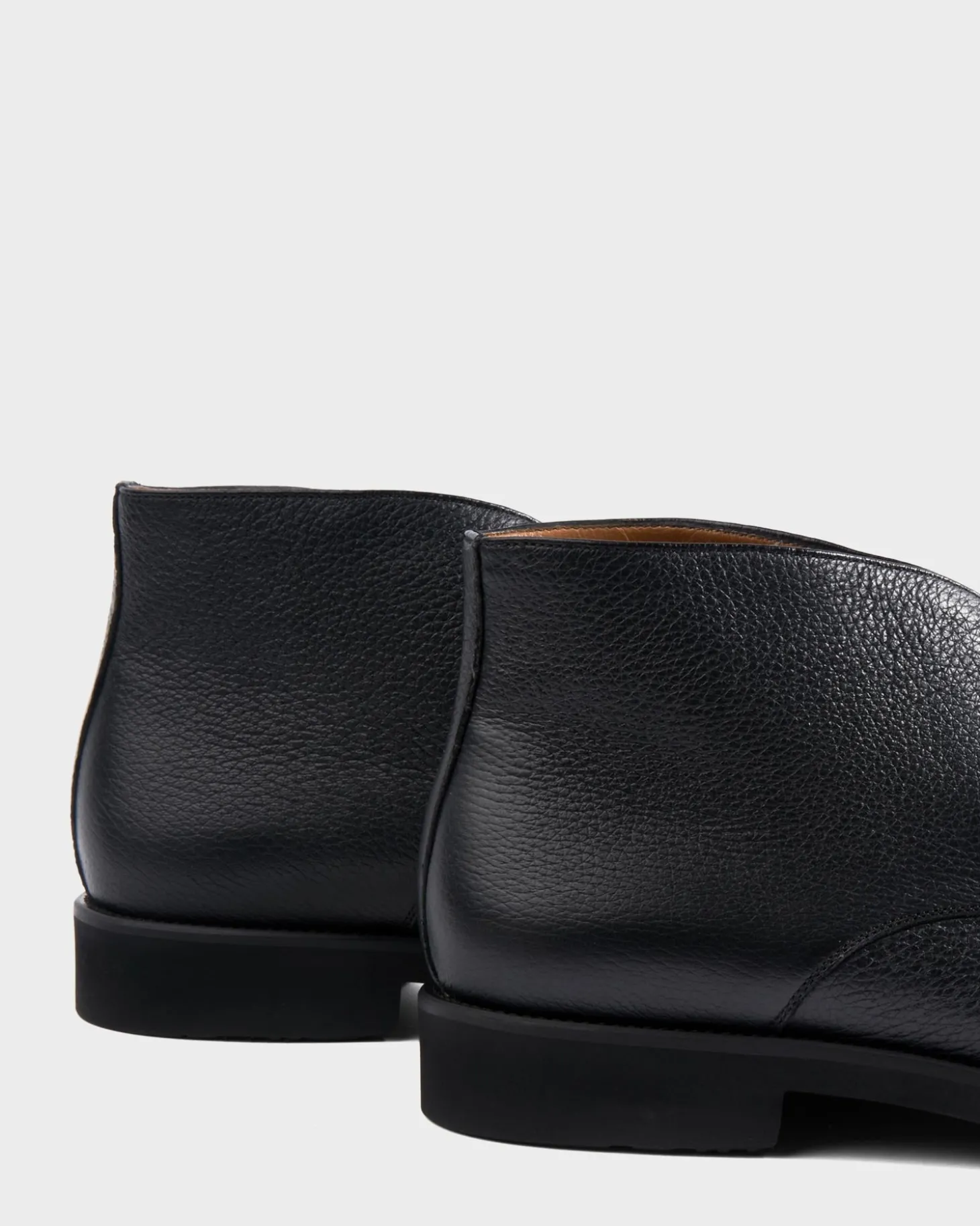 Black Friburgo Deerskin Desert Boots
