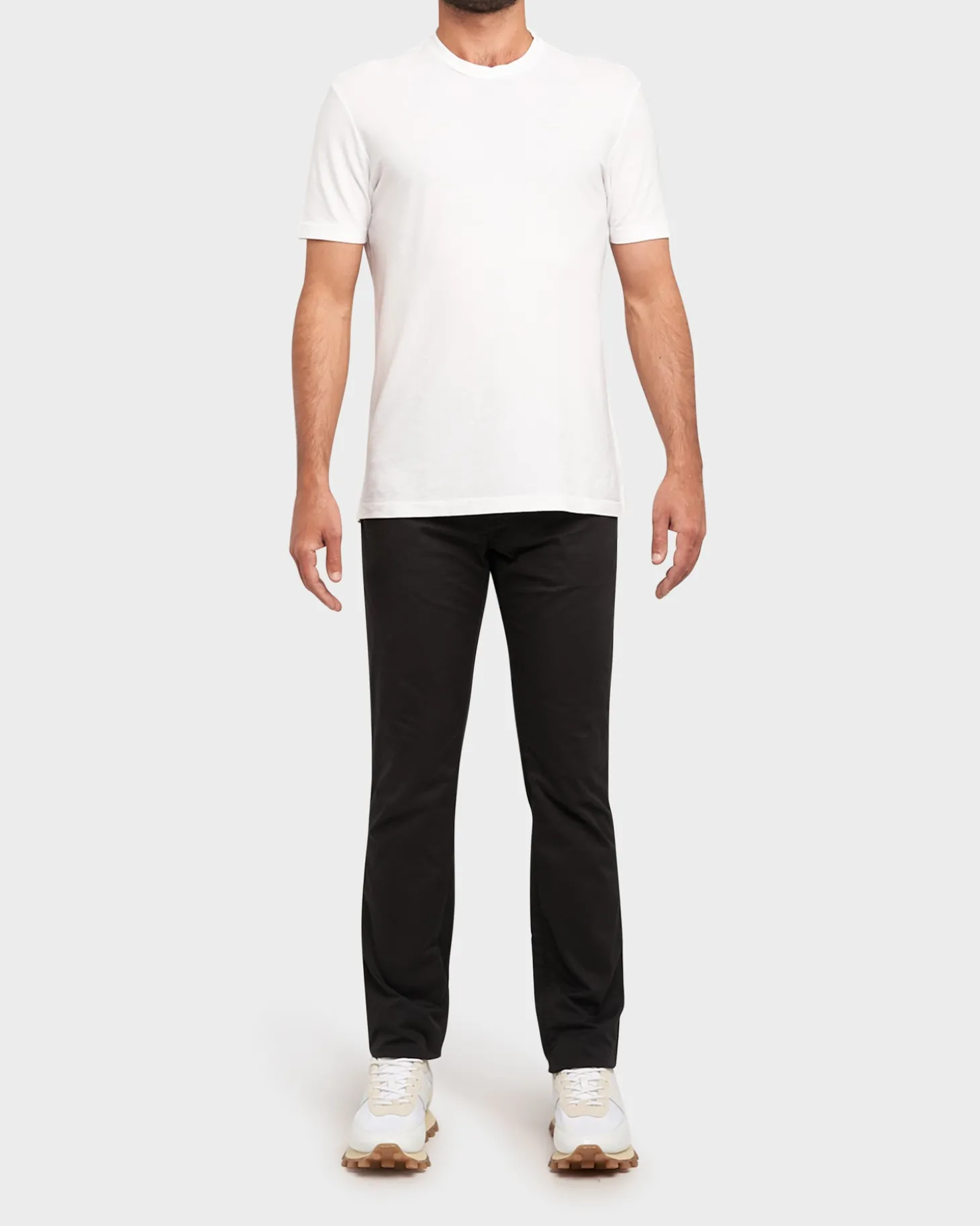 Black Lightweight Cotton Stretch Slim Fit Jeans
