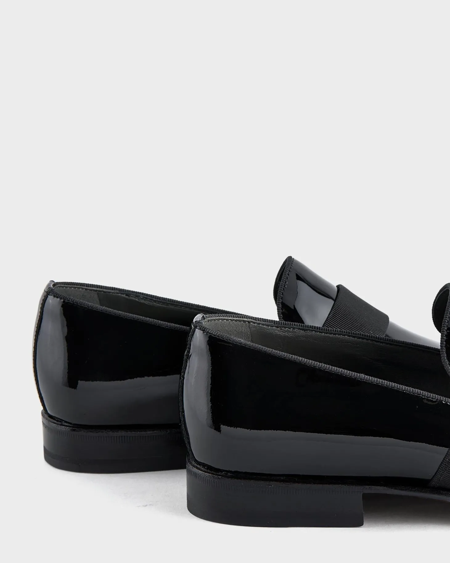 Black Limoges Patent Slip On Shoes