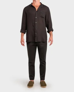 Black Linen Shirt