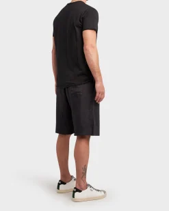 Black Linen Shorts