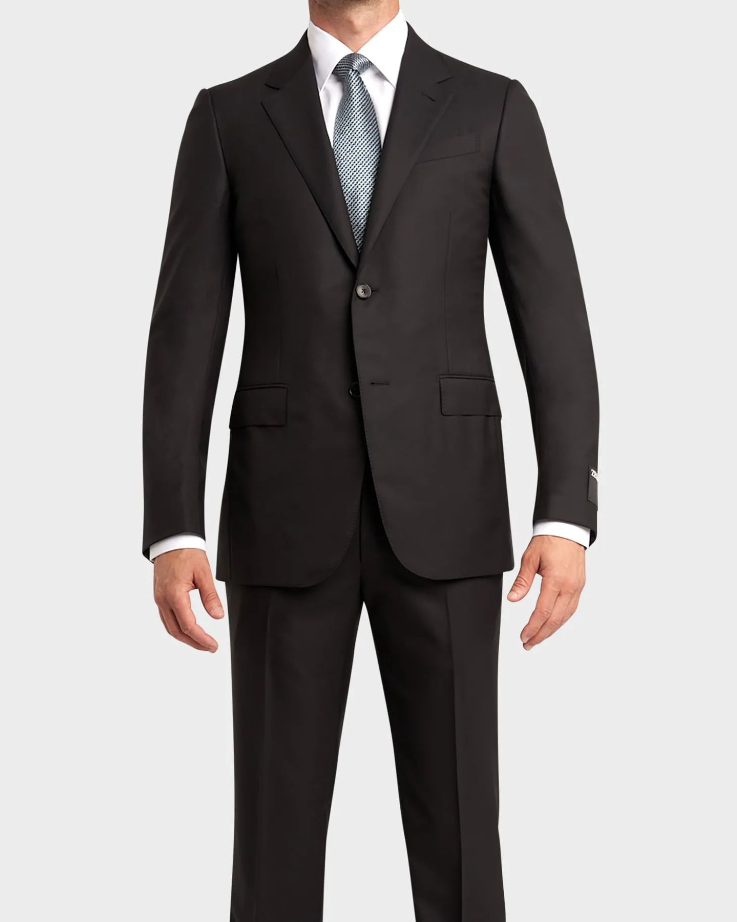 Black Microcheck 15Milmil15 Wool Suit