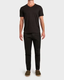 Black New Barcelona Cotton Stretch Chinos