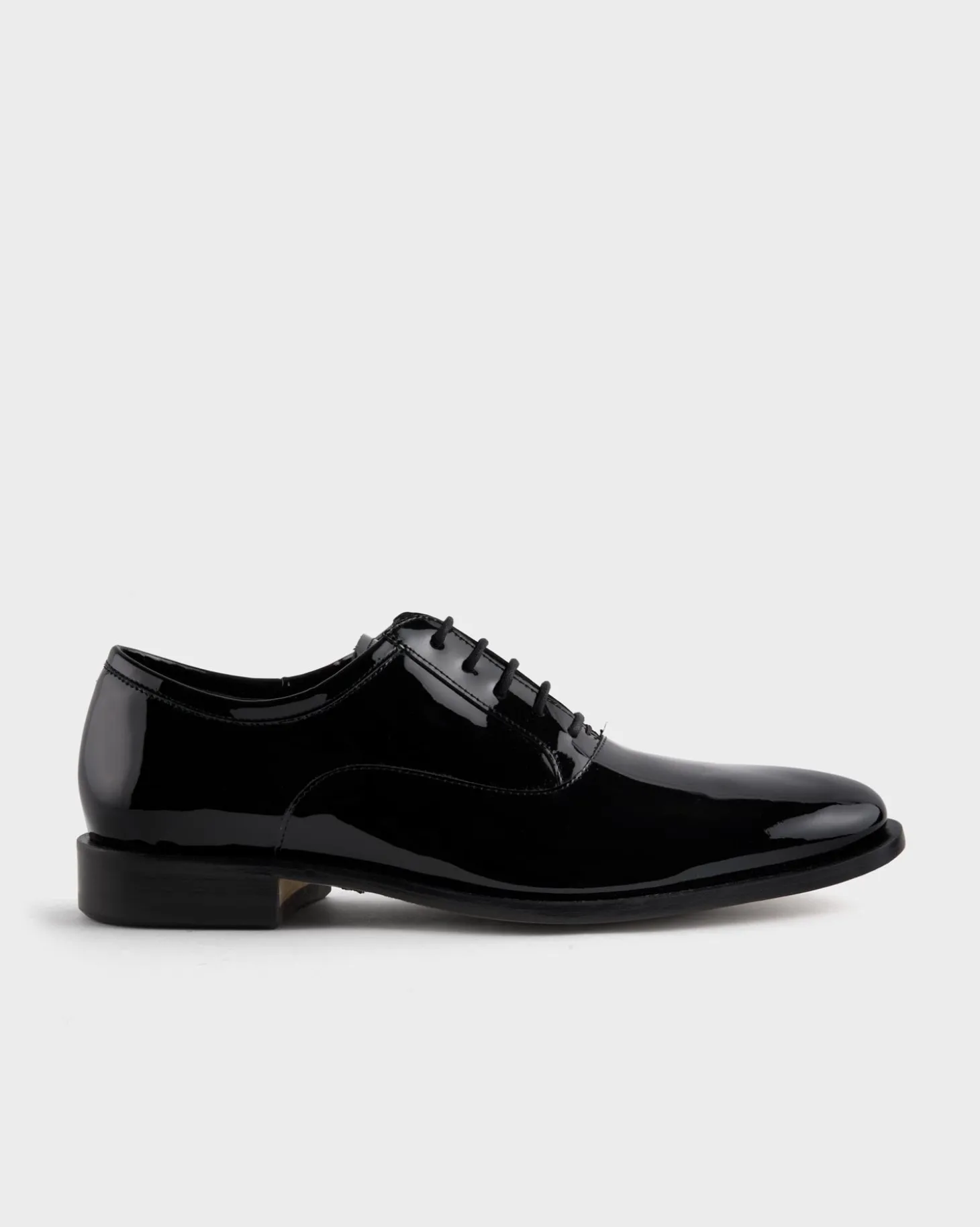 Black Patent Leather Oxford Shoes
