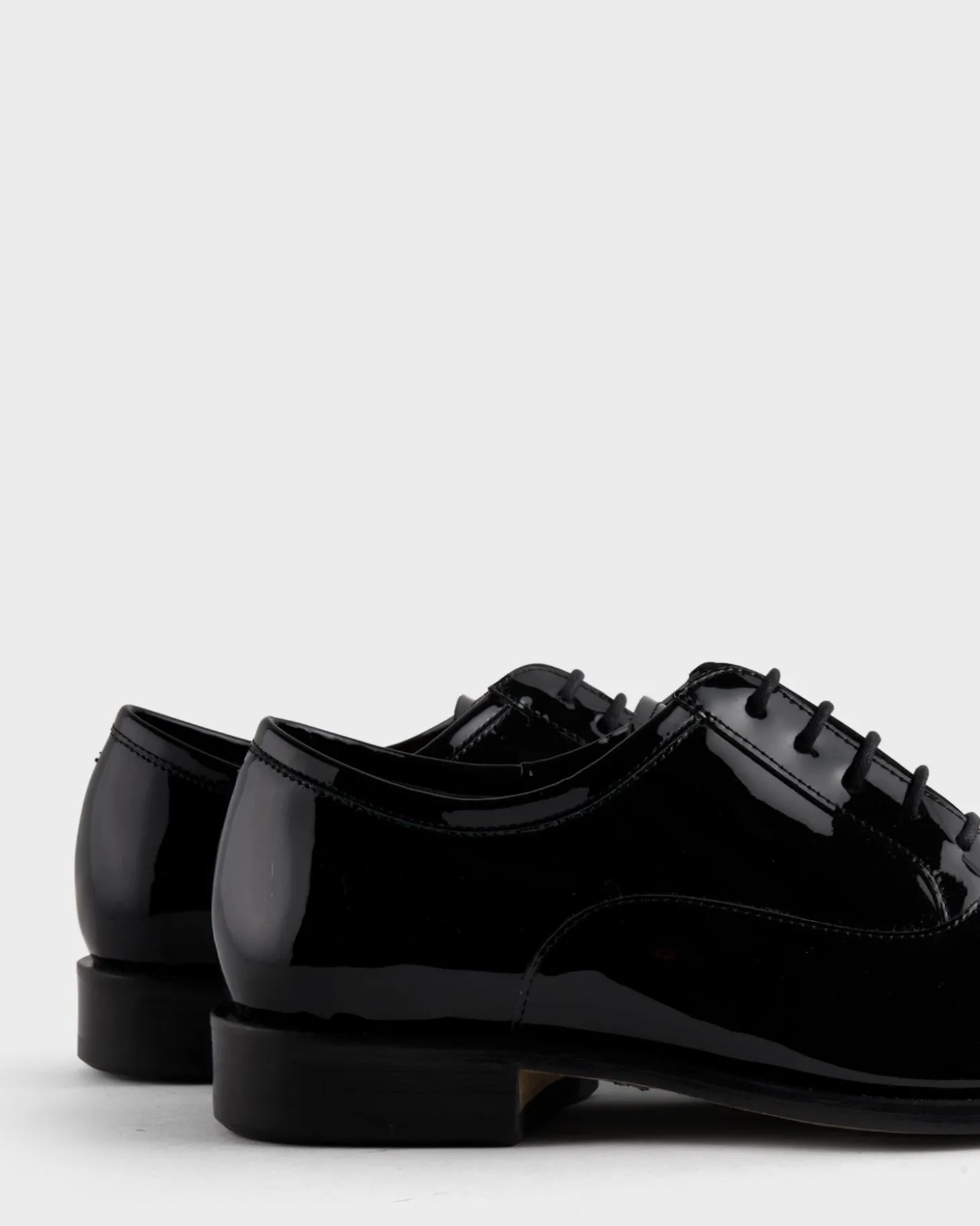 Black Patent Leather Oxford Shoes