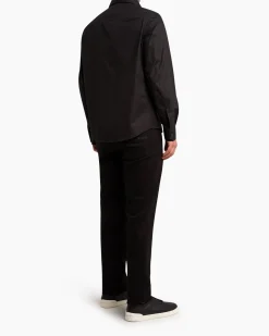 Black Premium Cotton Overshirt
