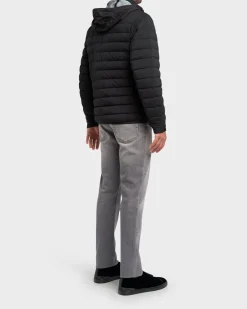 Black Recycled Polyester Down Jacket