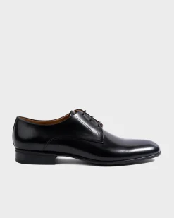 Black Rouen Classic Derby Shoes