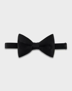Black Silk Bow Tie