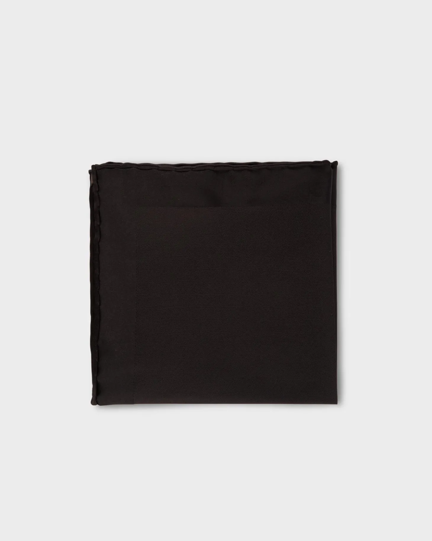 Black Silk Pocket Square