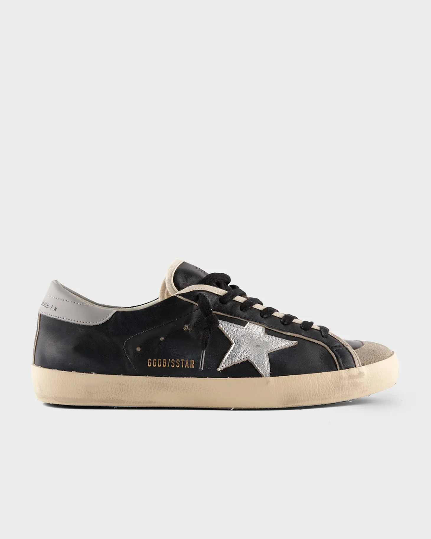 Black Silver And Grey Super Star Sneakers