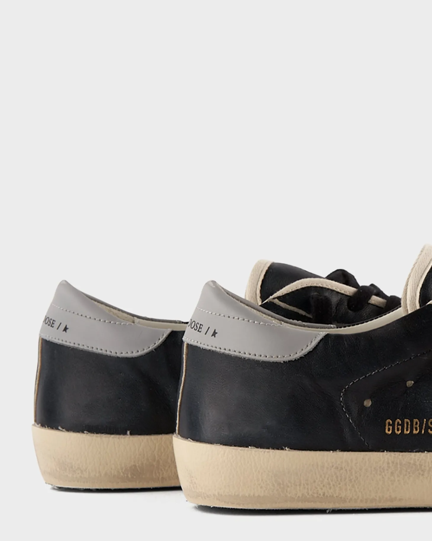 Black Silver And Grey Super Star Sneakers
