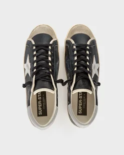 Black Silver And Grey Super Star Sneakers