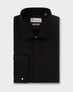 Black Slim Fit Dinner Shirt