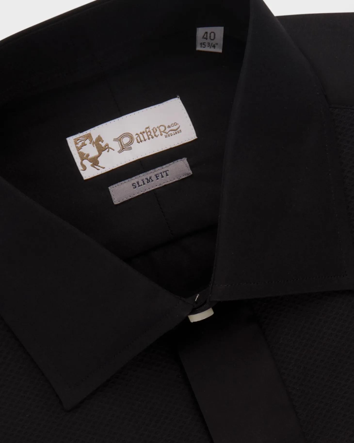 Black Slim Fit Dinner Shirt