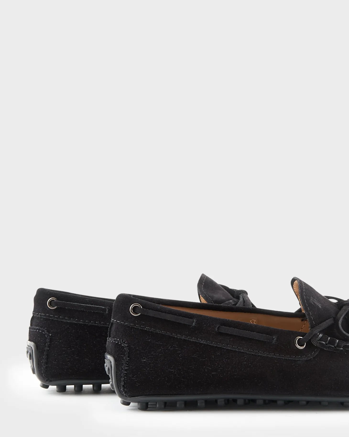 Black Suede City Gommino Driving Shoes