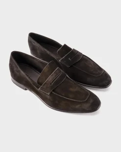 Black Suede L'Asola Loafers