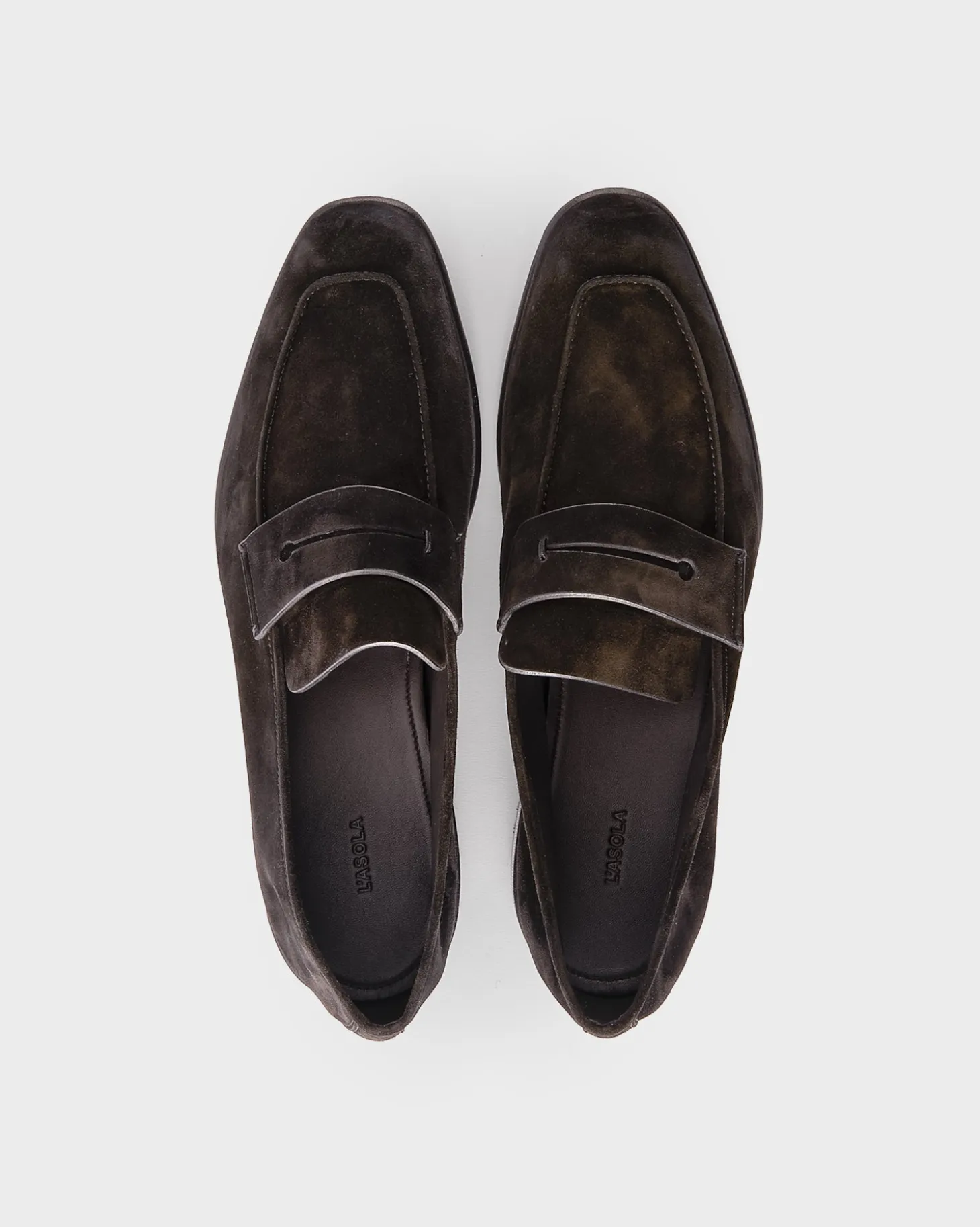 Black Suede L'Asola Loafers