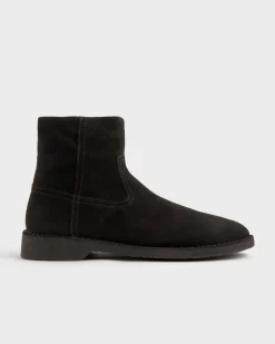 Black Suede Velvet Boots
