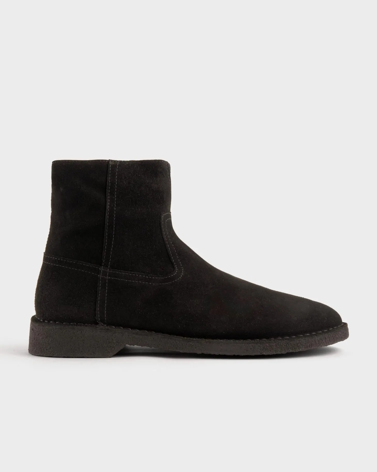 Black Suede Velvet Boots