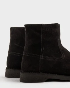 Black Suede Velvet Boots