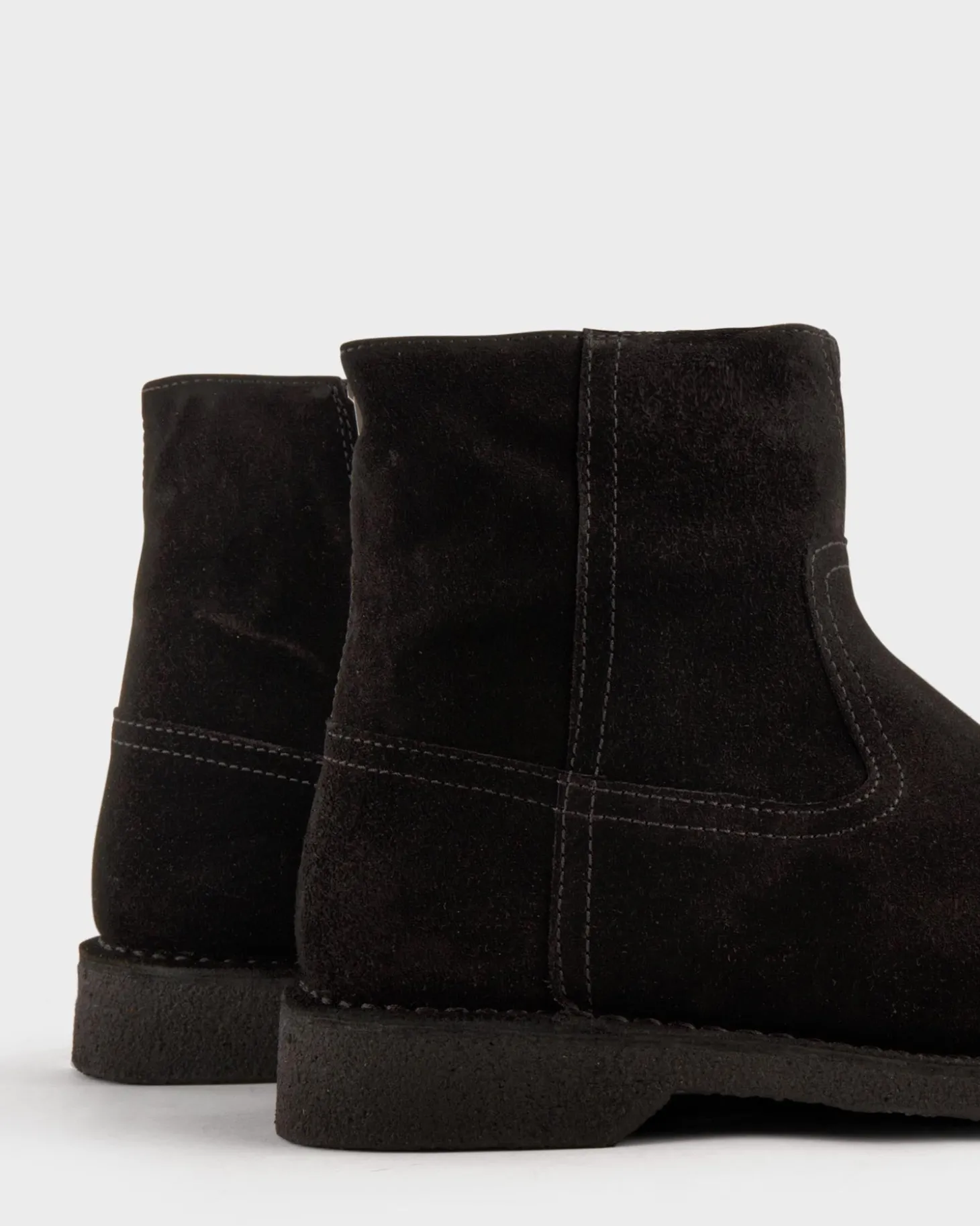 Black Suede Velvet Boots