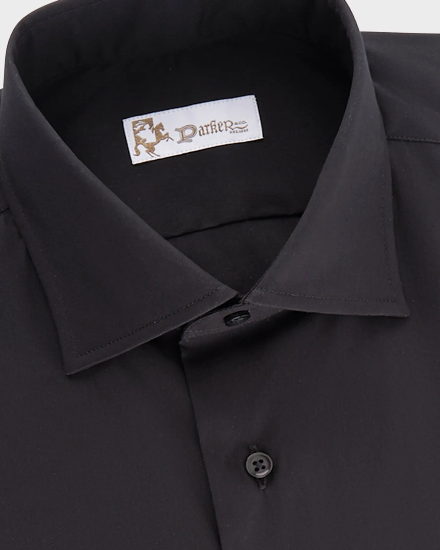 Black Tailored Cotton Shirt