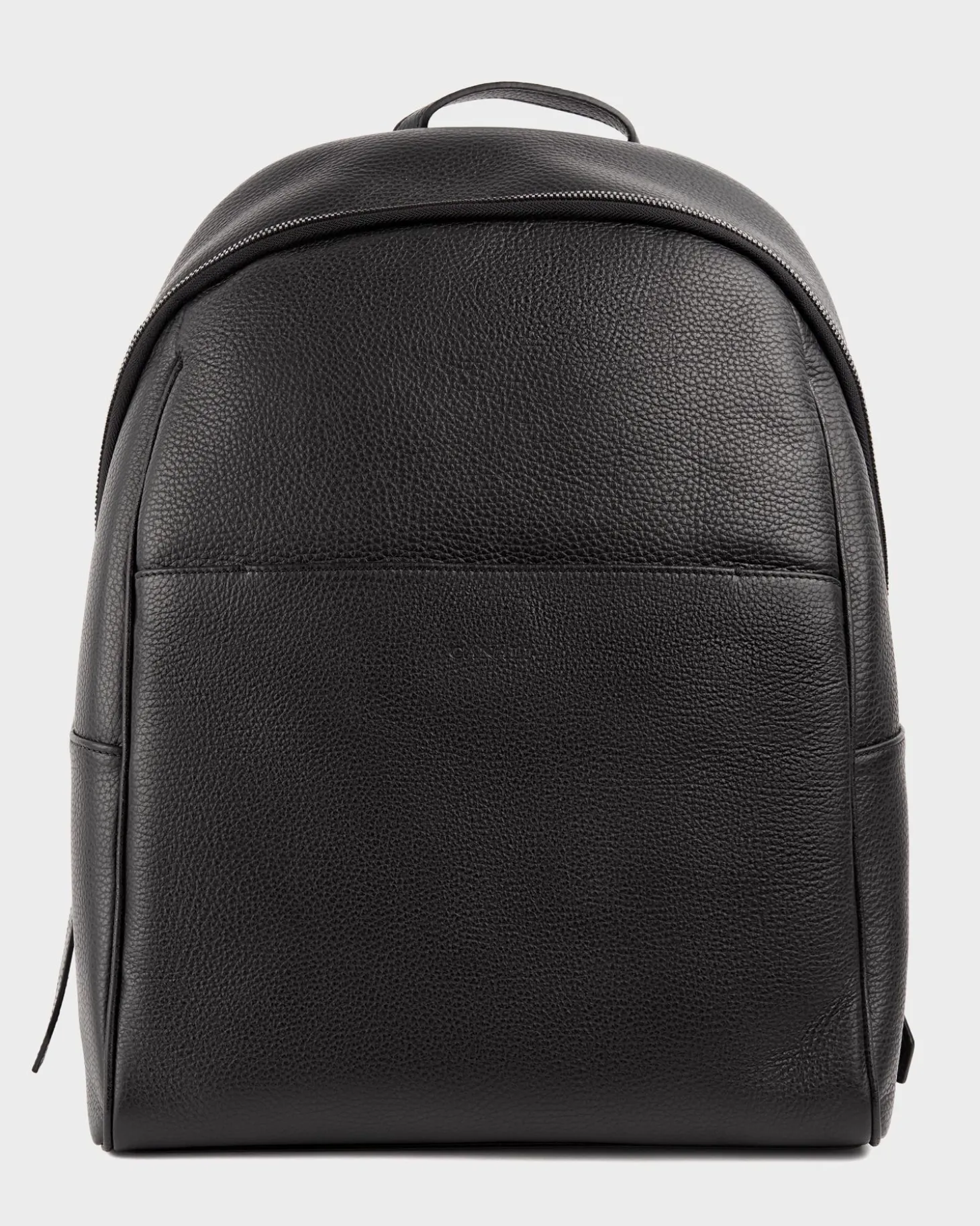 Black Tumbled Calfskin Backpack