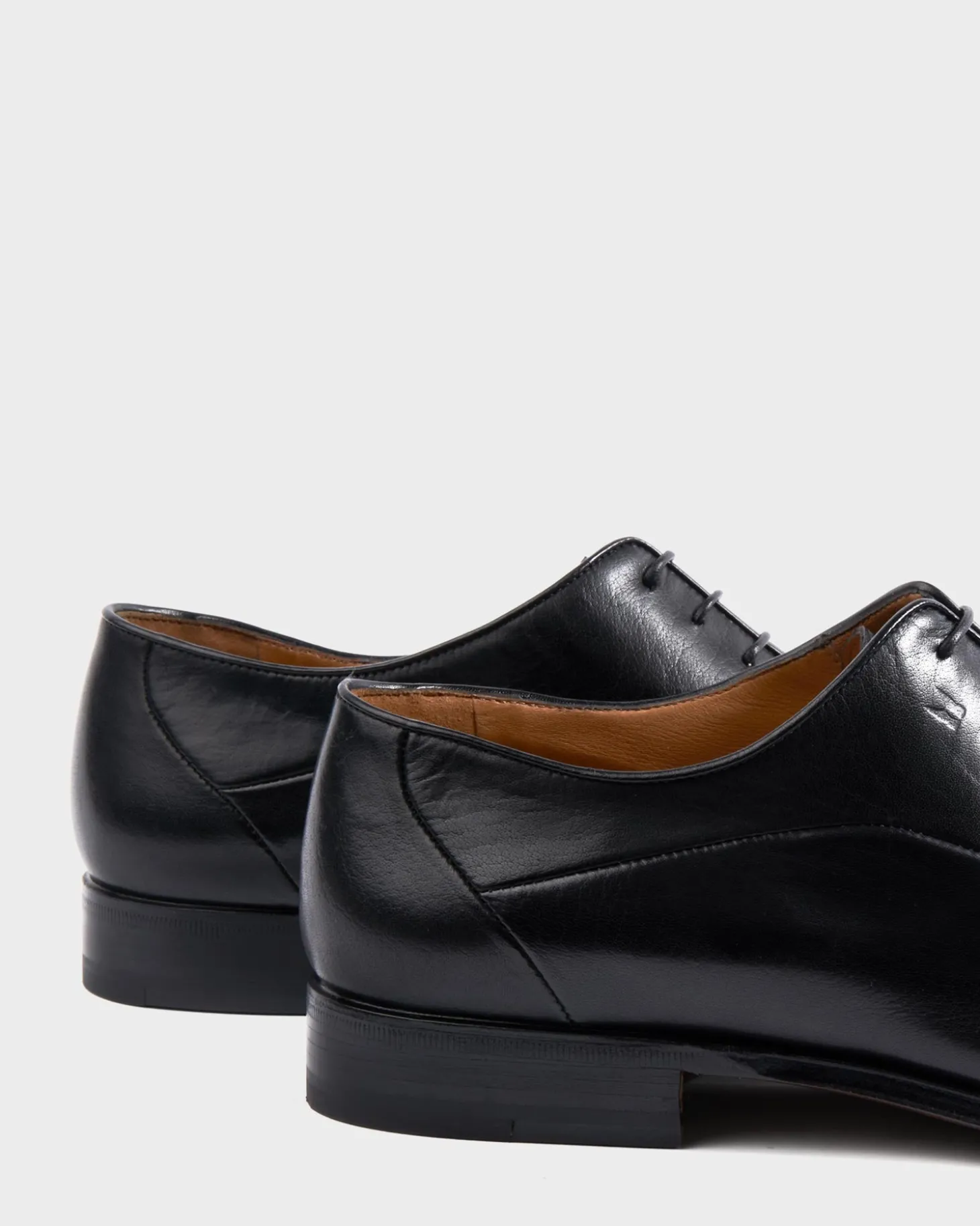 Black Varsavia Buffalo Leather Toe Cap Oxfords