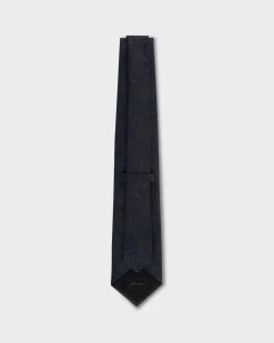 Blue And Grey Paisley Silk Tie