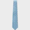 Blue And Mauve Paisley Silk Tie