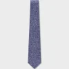 Blue And White Abstract Pattern Silk Tie