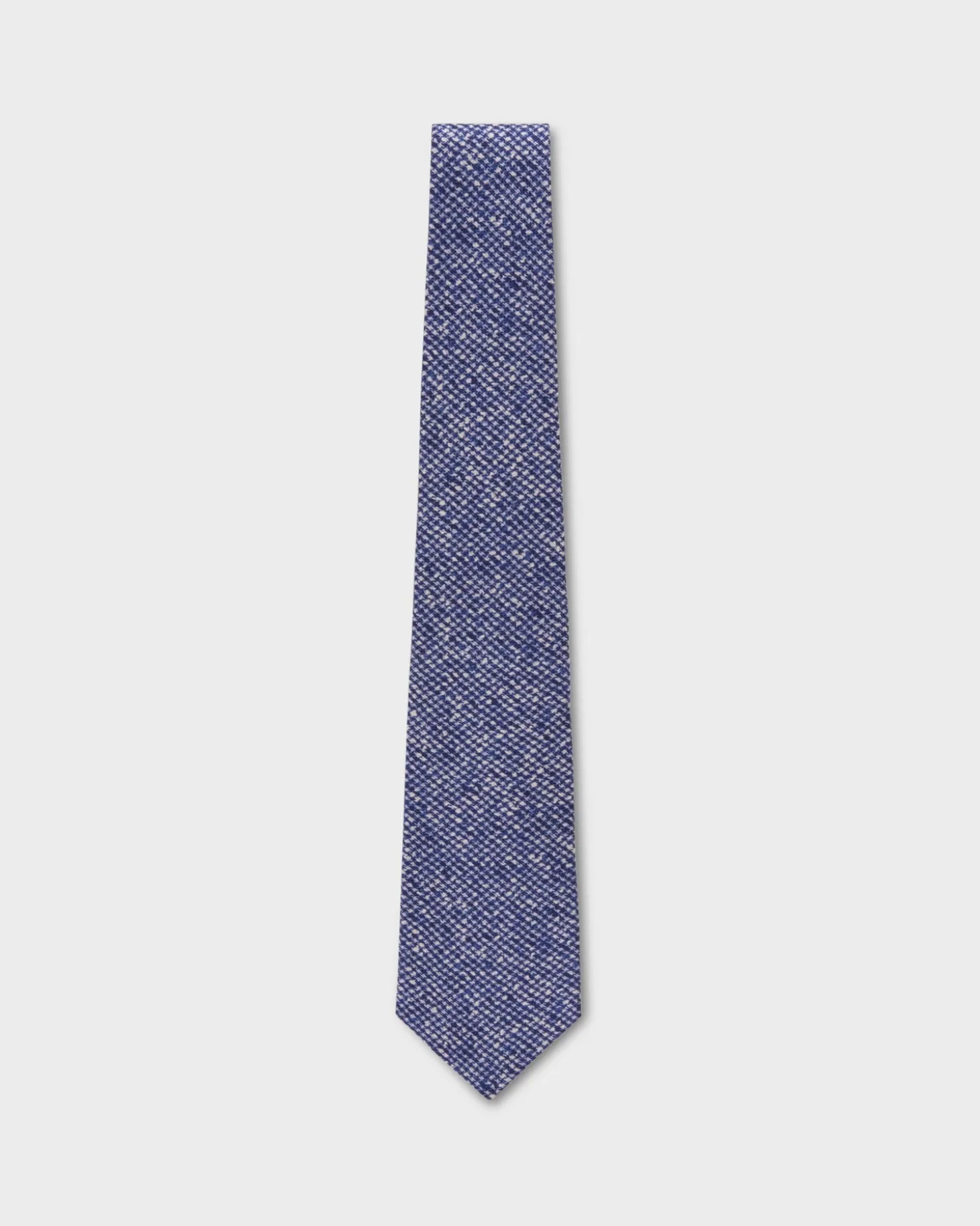 Blue And White Abstract Pattern Silk Tie