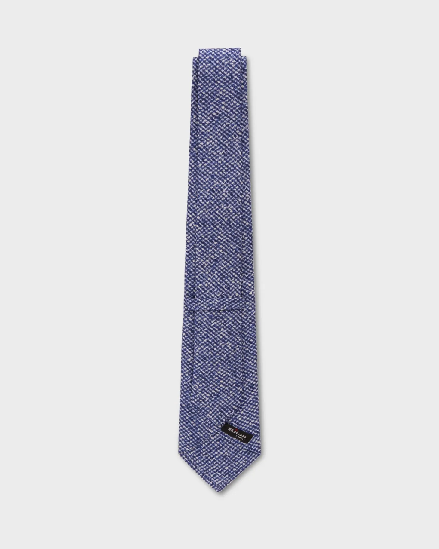 Blue And White Abstract Pattern Silk Tie
