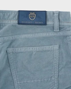 Blue Cashmere Cord Trousers