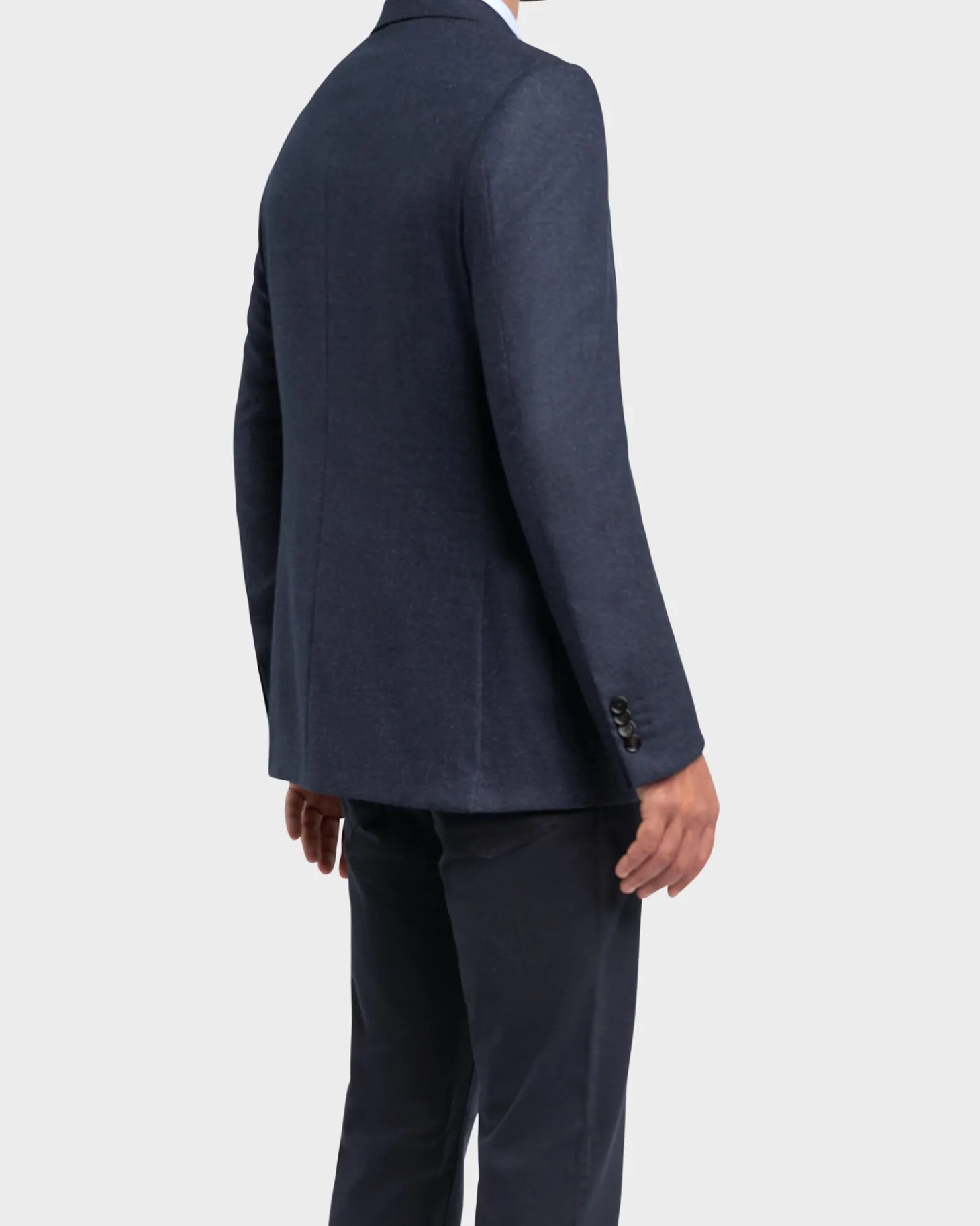 Blue Cavaliere Twill Tweed Finish Blazer