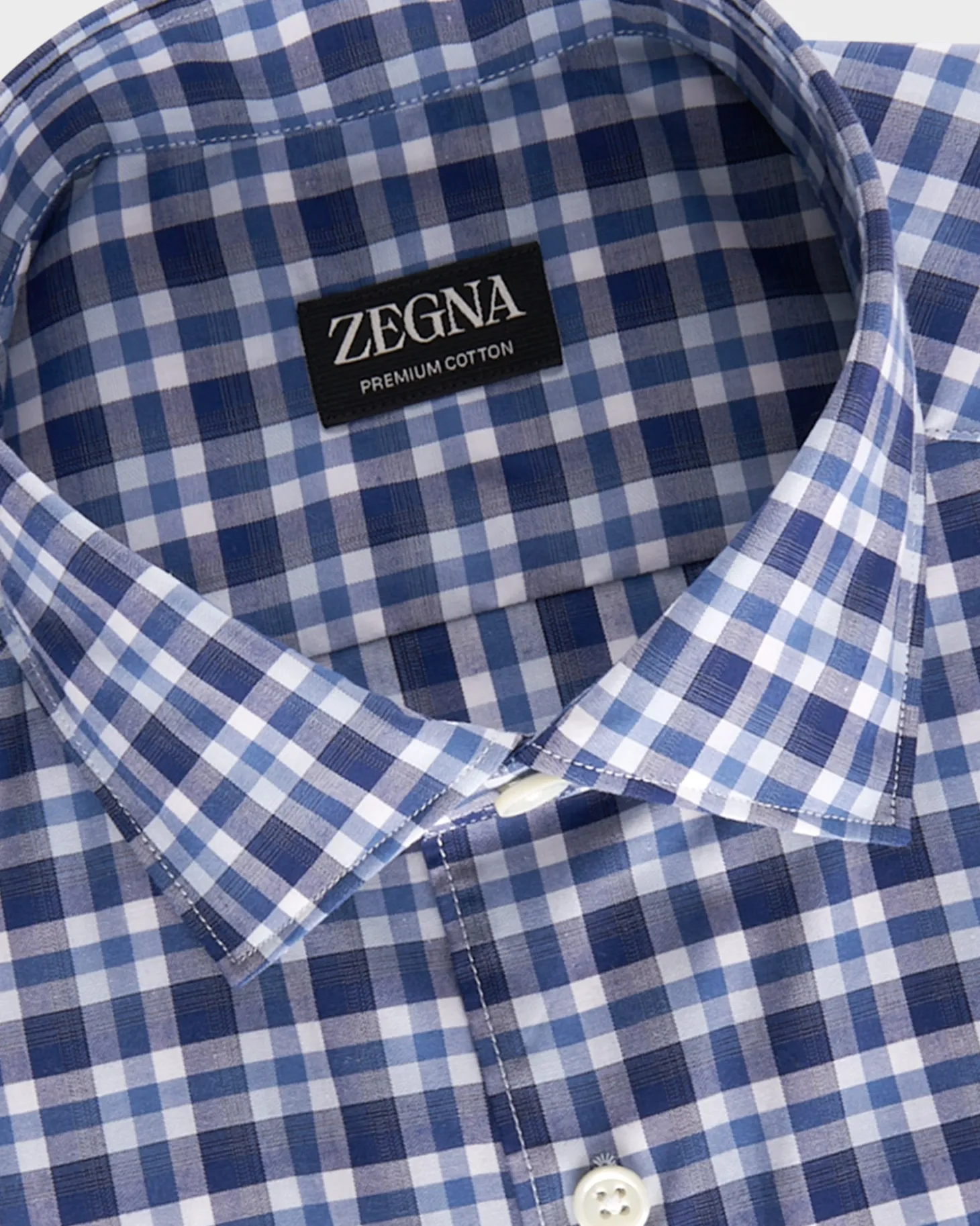 Blue Check Premium Cotton Shirt